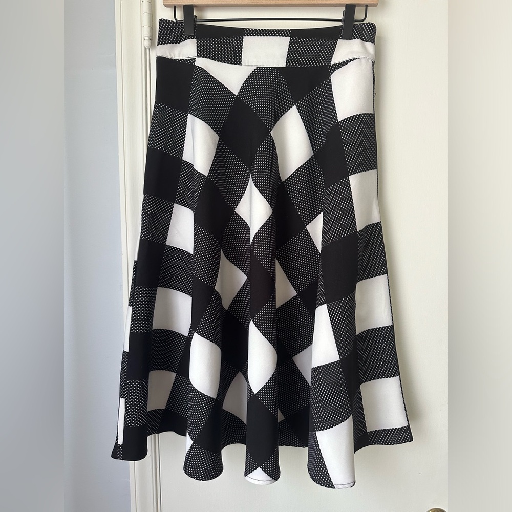 Unique Vintage plaid swing skirt